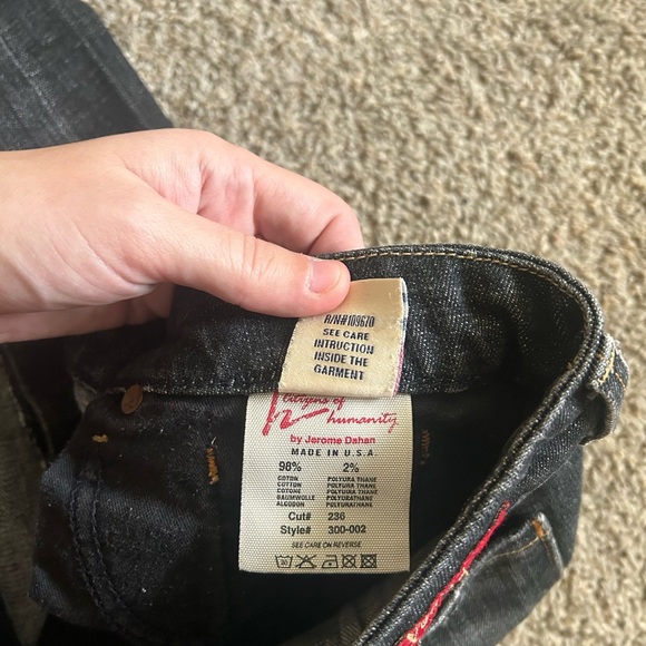 Citizens Of Humanity Dark Denim Skirt Sophia Knee Length Cotton Business Size 31 - Picture 7 of 9